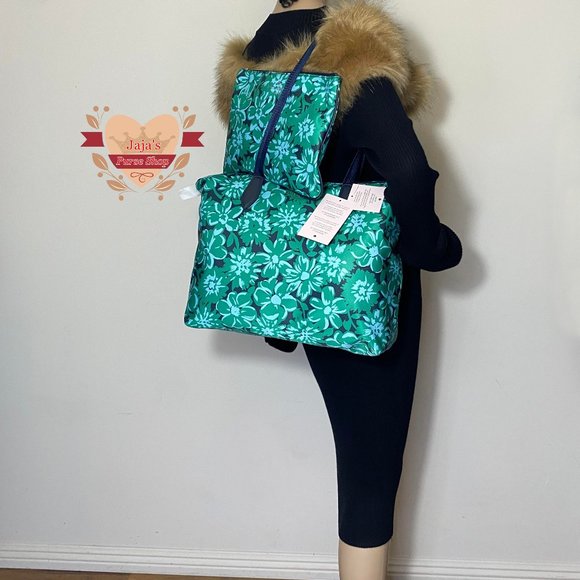 💚Kate Spade New York Polyester Floral Print Bag W/ Wristlet-SET💚 - Picture 12 of 16